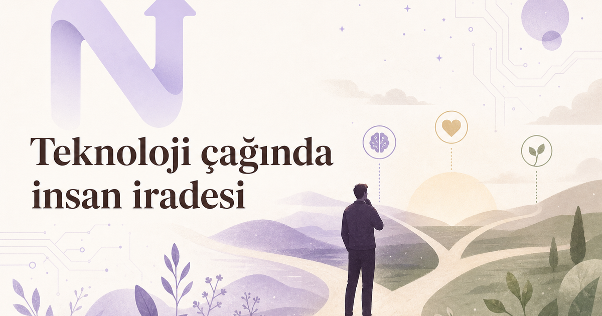 Teknoloji çağında akıl, kalp ve doğa yolları arasında düşünen insan